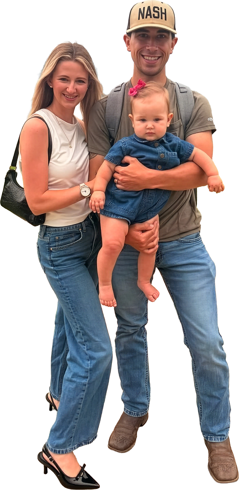 Brandon, Stephanie, and Haven Rose